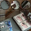 A5 Loose-leaf 6-hole Cloth Photo Album Four-square Grid Small Card Storage Book