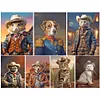 Handsome Cowboy Animal-Full Round Diamond Painting 30*40CM
