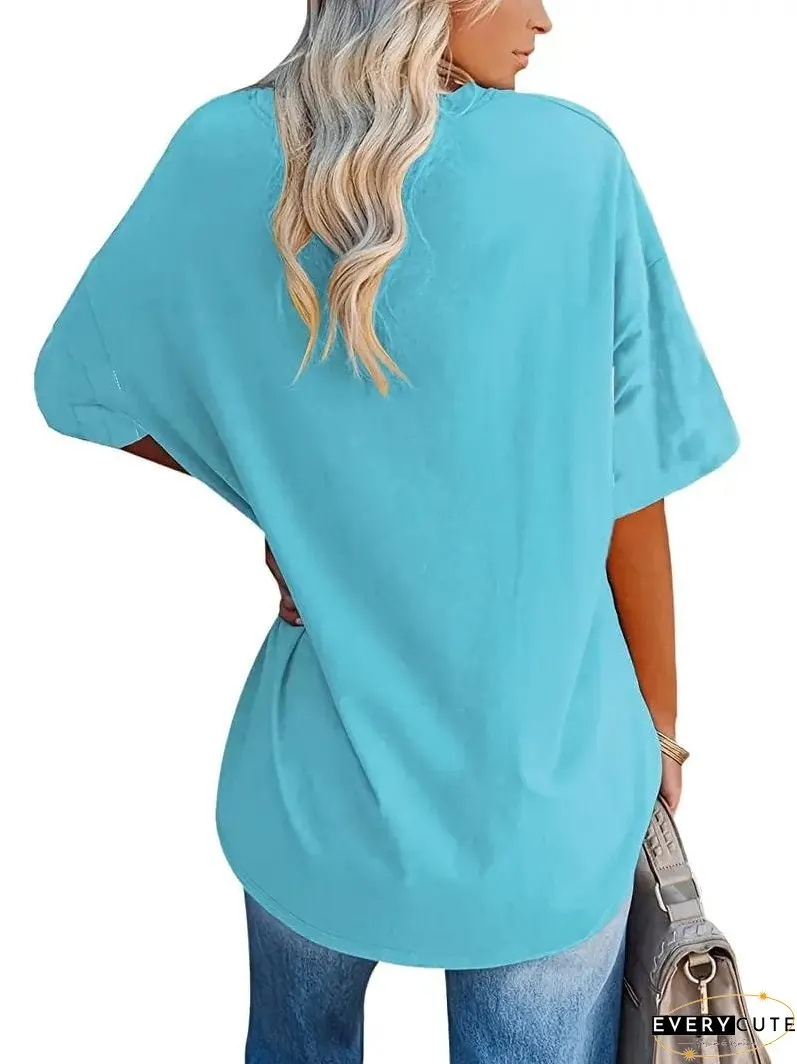 Loose Fit Casual Summer Tunic Top