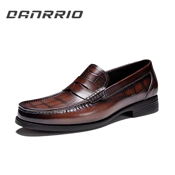 DANRRIO Vintage Trendy Business Handmade Pattern Casual Trendy Wedding Leather Shoes DANRRIO.COM DANRRIO
