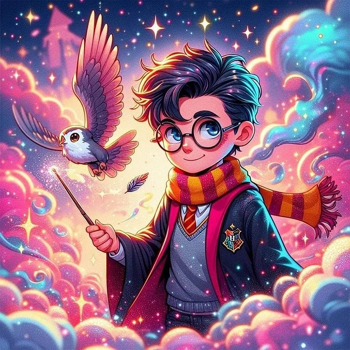 Harry Potter 50*50cm(canvas) full round drill(40 colors) diamond painting