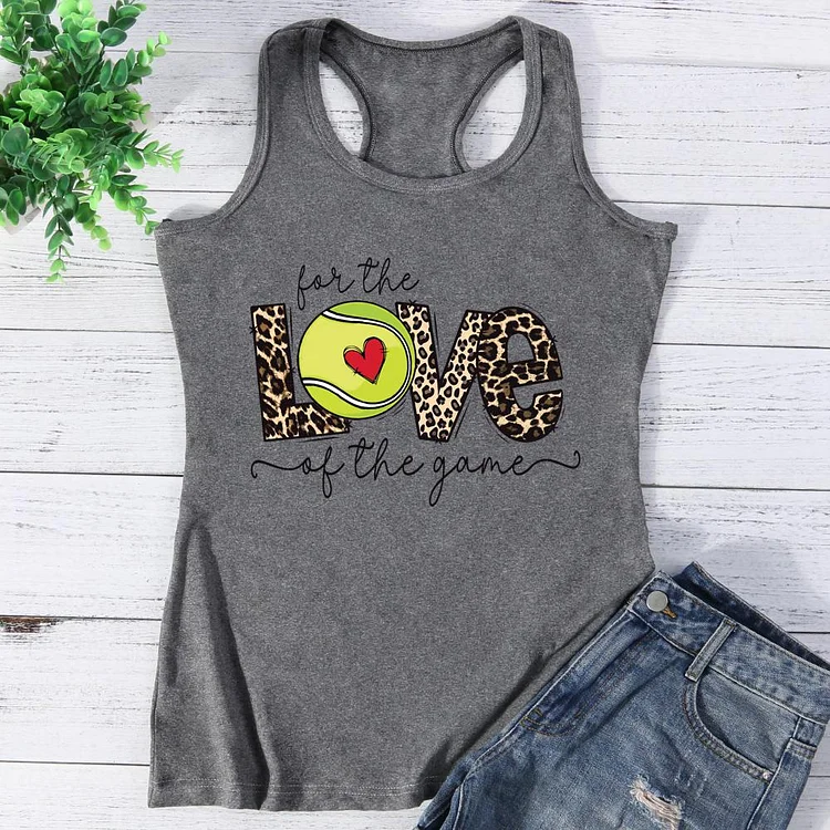 For the love of the game tennis Vest Top-Annaletters