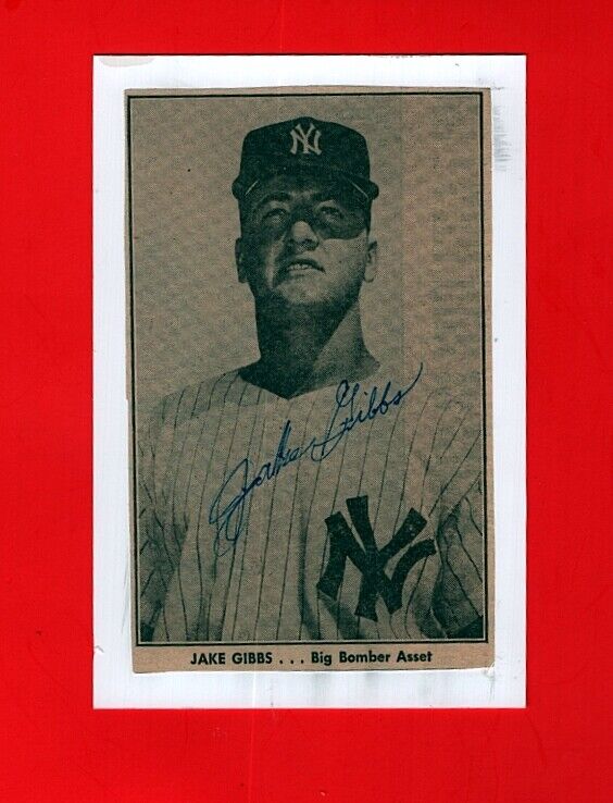 1962-71 JAKE GIBBS-NY YANKEES 4x6 AUTOGRAPHED SPORTING NEWS Photo Poster painting