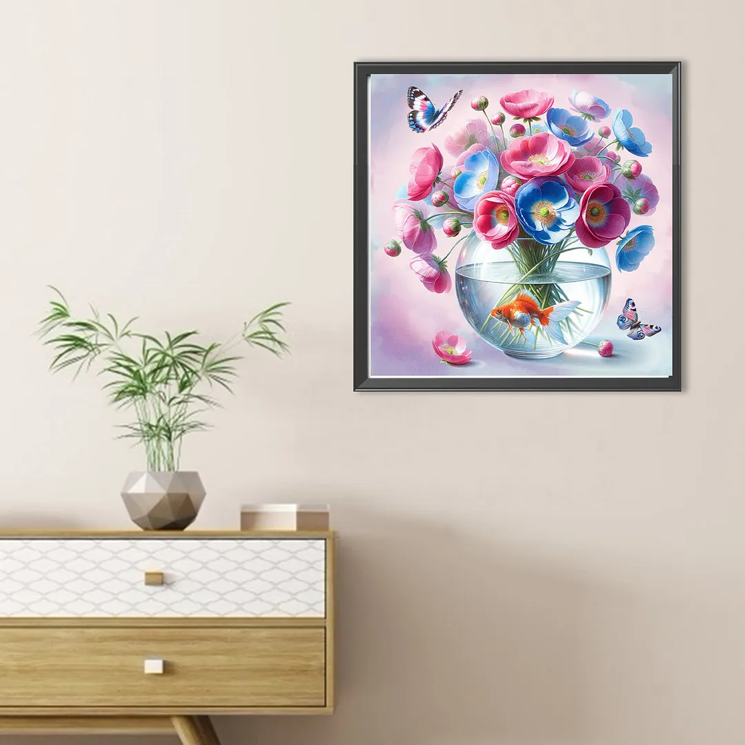 Diamond Painting - Full Round Drill - Flowers(Canvas|30*30cm)