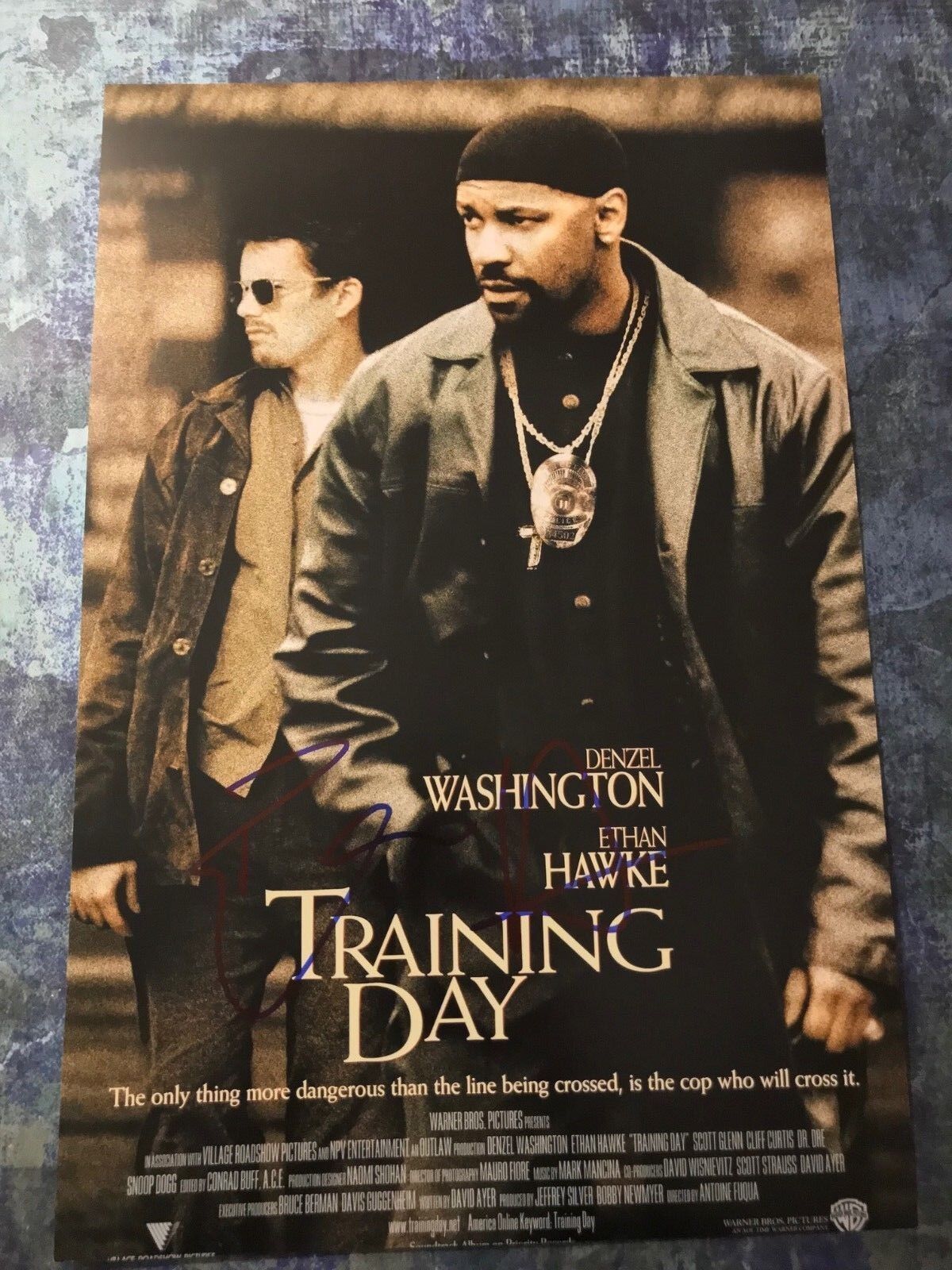 GFA Training Day Movie * ETHAN HAWKE * Signed Autographed 12x18 Photo Poster painting AD1 COA