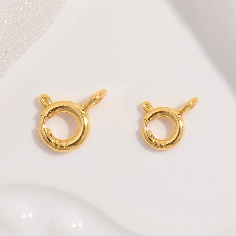 1 Piece 925 Sterling Silver 22K Gold Plated Rhodium Plated Geometric Jewelry Buckle Jewelry Accessories