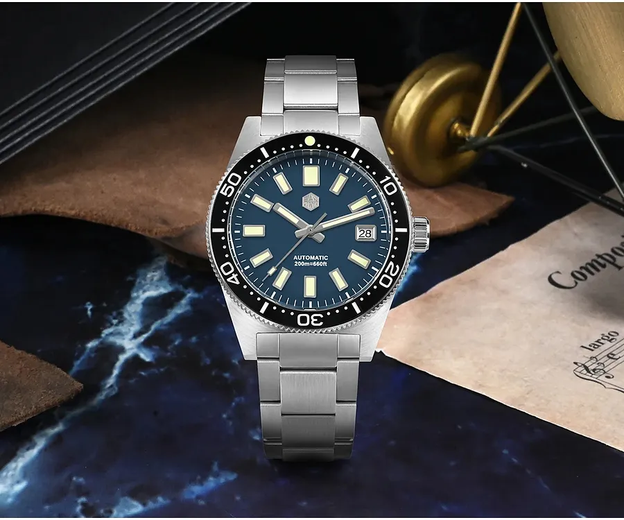 San Martin 62mas Diver Watch SN007-G-B