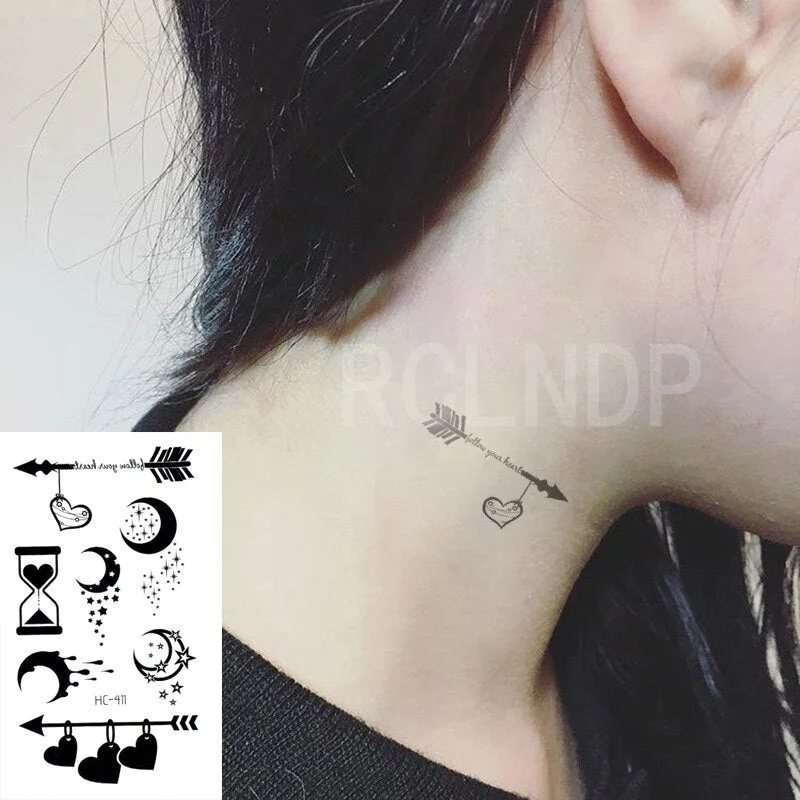 Waterproof Temporary Tattoo Sticker Star Constellation Shape Aries Libra Capricorn Flash Tatoo Fake Tatto Art for Women Men