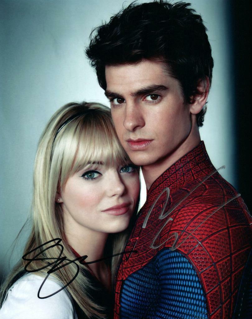 Andrew Garfield Emma Stone signed 8x10 Picture autographed Nice Photo Poster painting with COA