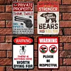 (Multi Style)Warning Sign - Metal Tin Signs(8*12Inch)