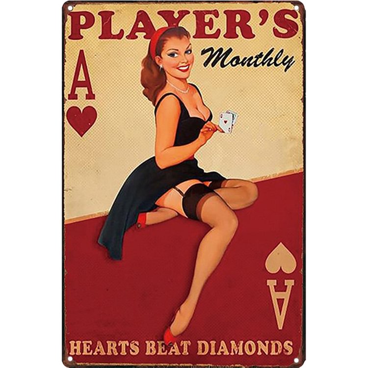 Sexy Poker Girl - Vintage Tin Signs/Wooden Signs - 8*12Inch/12*16Inch