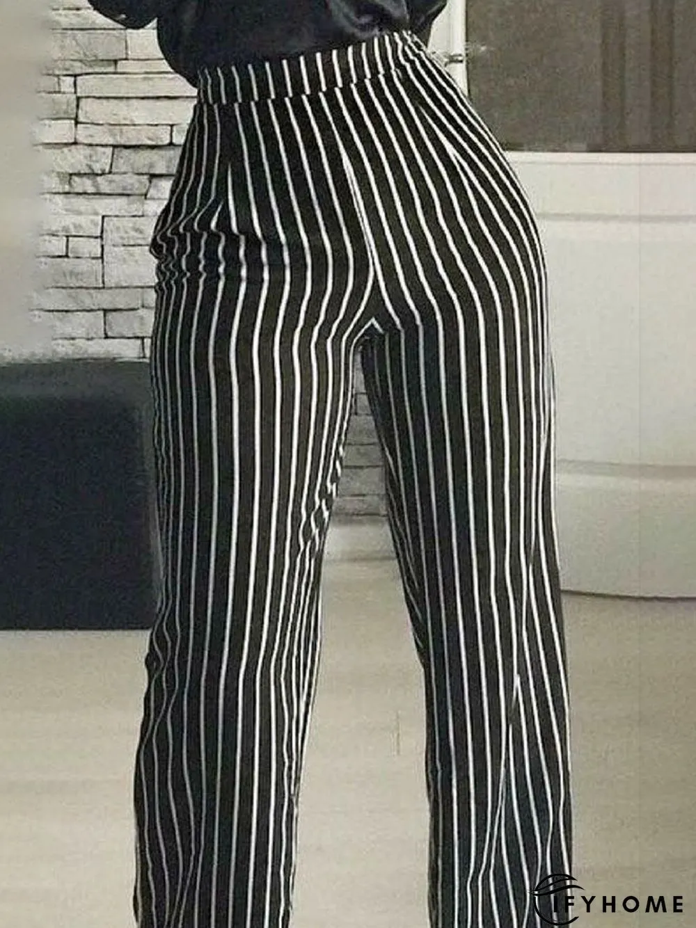 Work Date Daily Household Striped Pants | IFYHOME
