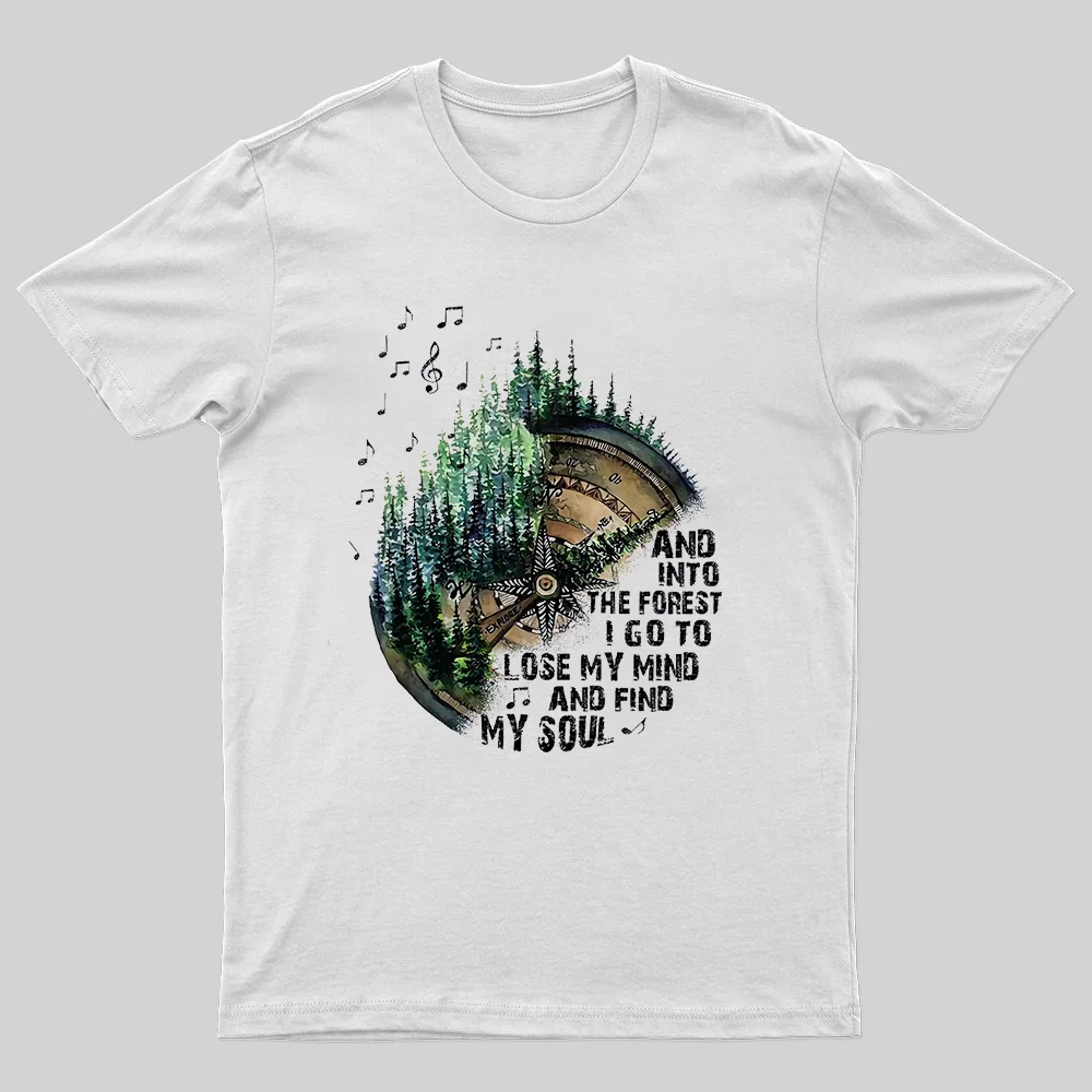 And Into The Forest I Go To Lose My Mind Printed Men's T-shirt