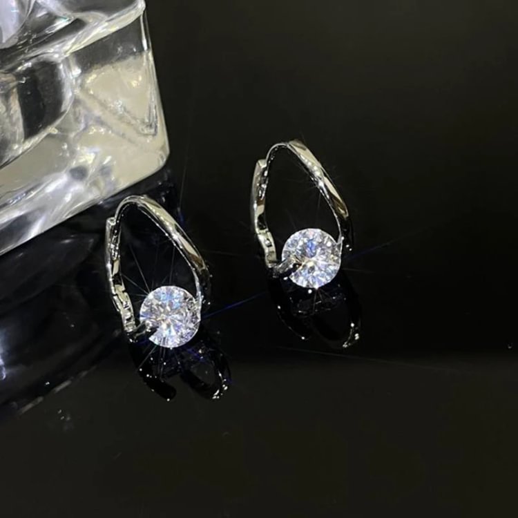 Diamond Round Stud Earrings