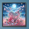 Des kits de peinture en diamant en forme de c&oelig;ur rose rose en forme de c&oelig;ur de la Saint-Valentin pour la Saint-Valentin en forme sp&eacute;ciale de 5D bricol