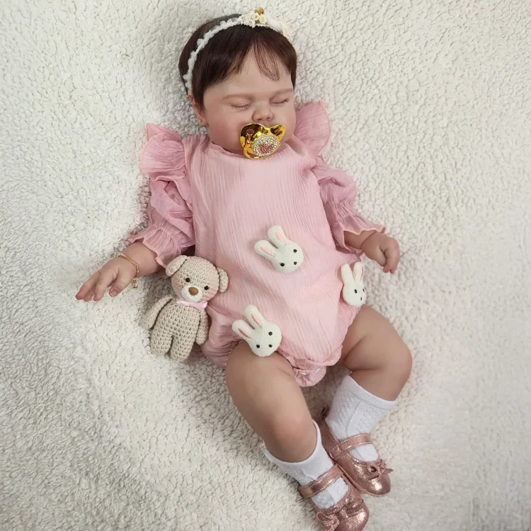  20" Lifelike Poseable Dolls Kids Play Gift Reborn Baby Doll Girl Altaina with Heartbeat💖 & Sound🔊 - Reborndollsshop®-Reborndollsshop®