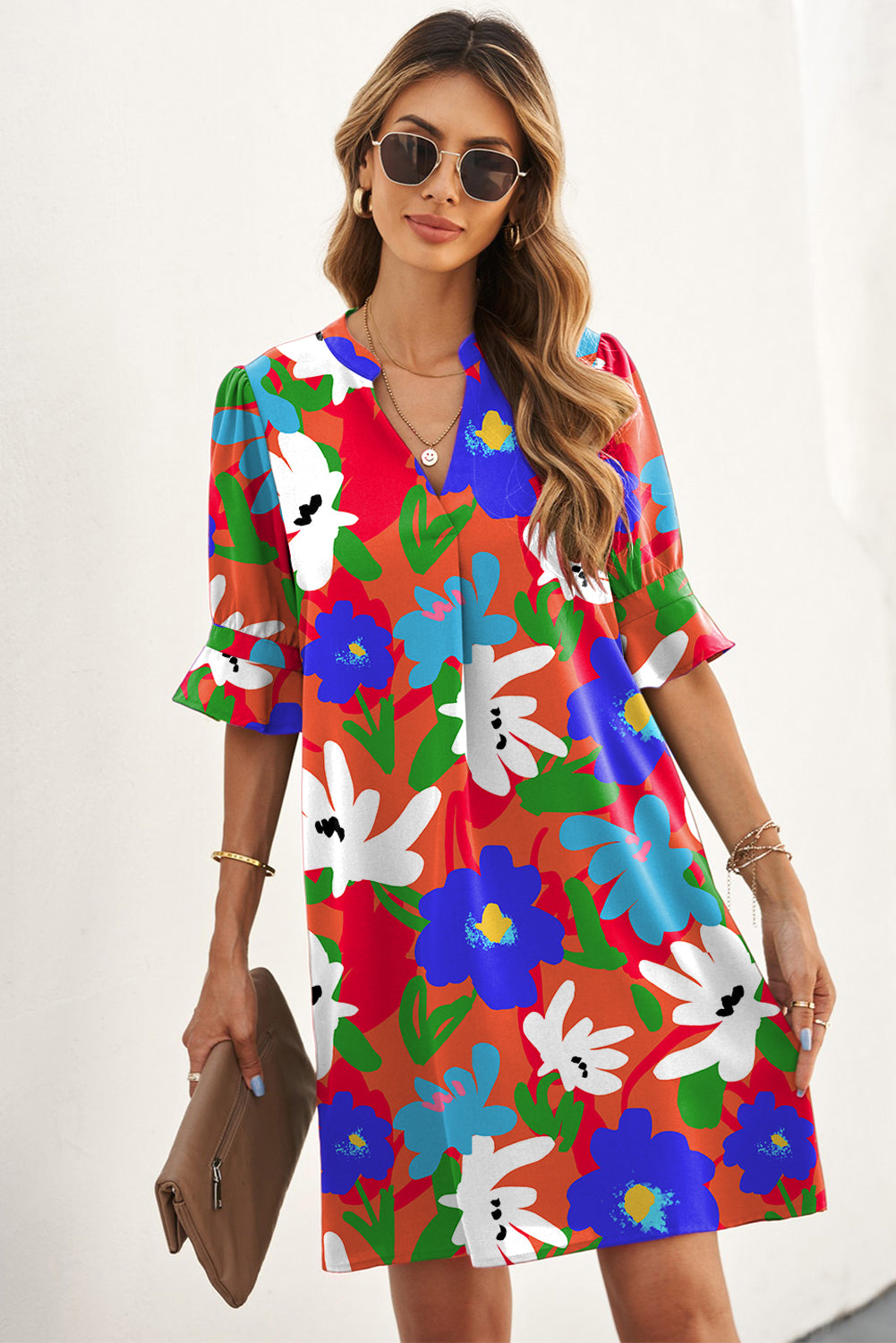 Stylish Yet Fun Sleeveless Shift 3D Petal Dress