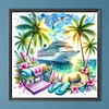 Diamond Painting-DIY Full Round Drill Seaside Vacation