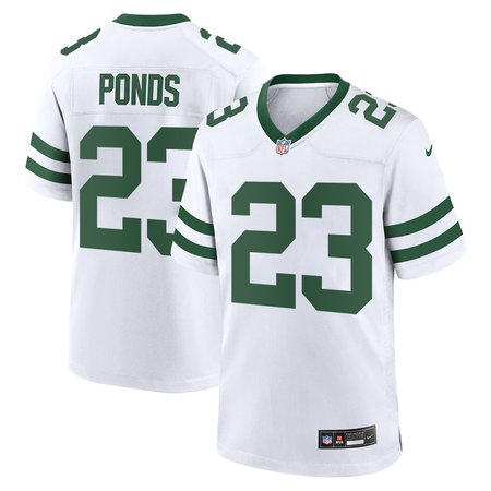 Men's New York Jets #23 D'Angelo Ponds White 2026 NFL Draft Game Jersey