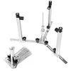 [US Local Warehouse] Bike Wheel Truing Stand Rotating Design Bicycle Wheels Weaving Stand Foldable Bike Hub Spokes Braiding Table for Bike Mechanics and DIY Enthusiasts