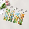 4Pcs Special Shape Spring Dragonfly Diamond Painting Bookmark Art Projects