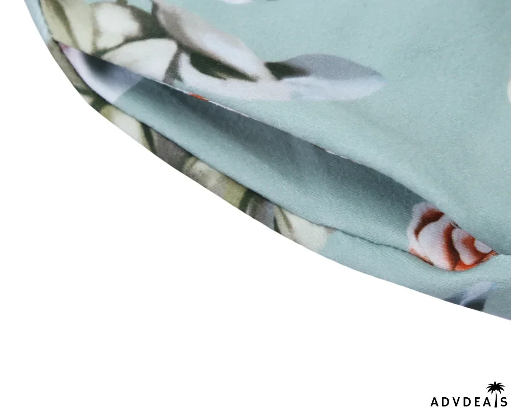 Floral Mint Swing Kids' Dress with Hidden Pockets