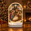 DIY Diamond Art LED Night Light &ndash; Light-Up Table Decor, Double-Sided Printed DIY Crystal Pearl Painting Decoration for Christmas & Holiday Gifts