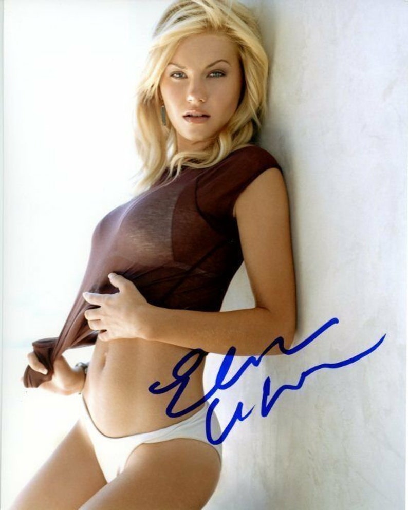 Elisha cuthbert signed autographed 8x10 Photo Poster painting