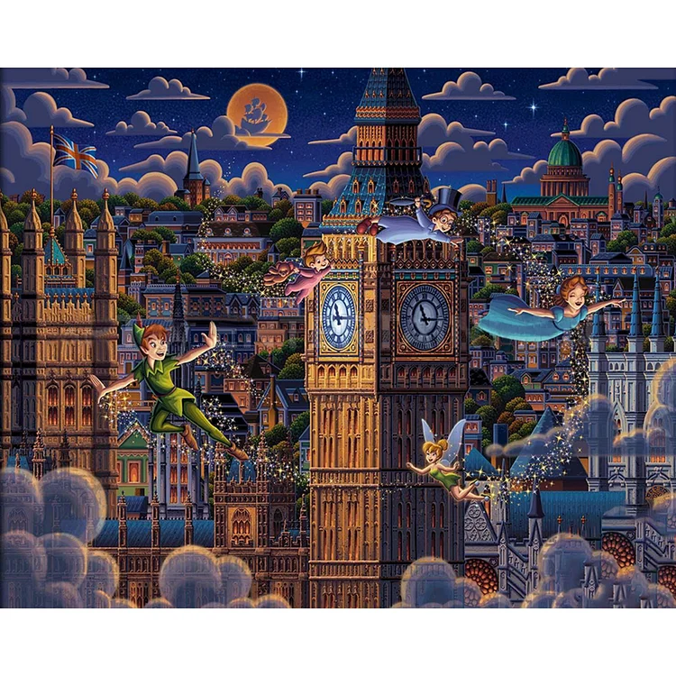 UK Big Ben - Full Round - Diamond Painting(50*40cm)