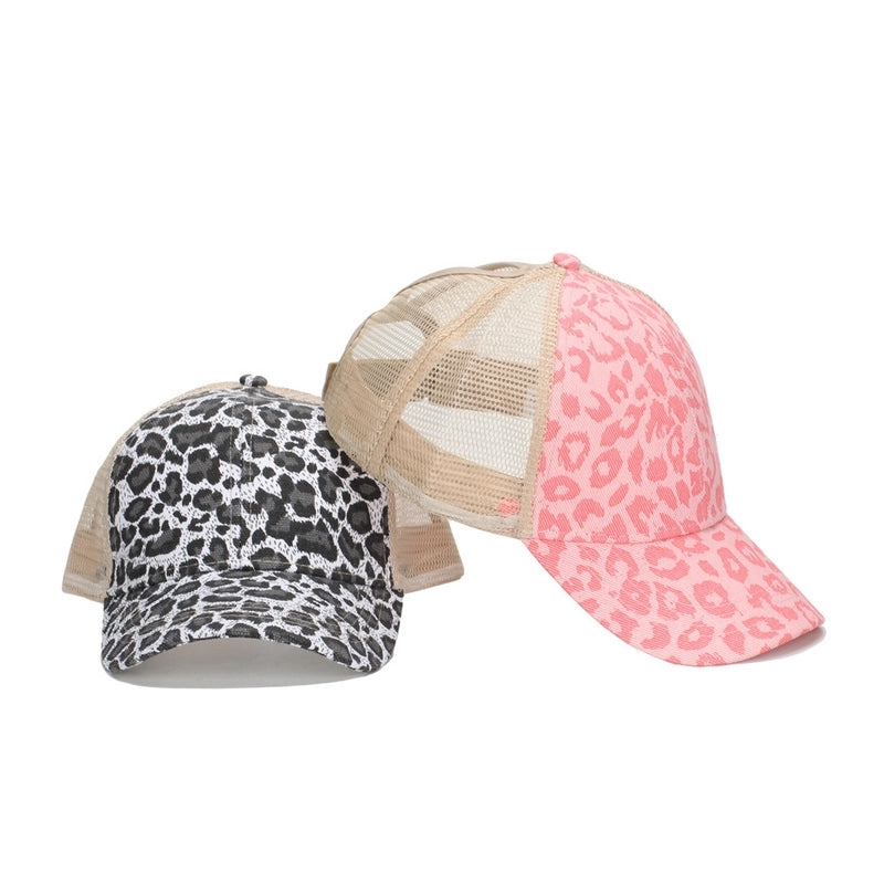 Unisex Streetwear Leopard Curved Eaves Baseball Cap