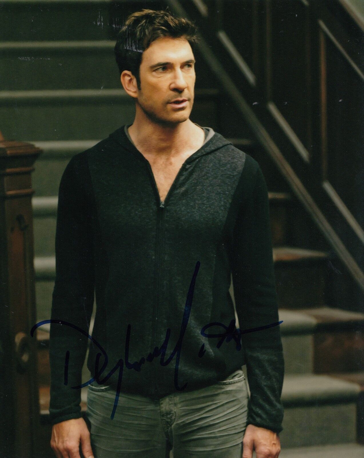 DYLAN MCDERMOTT signed (AMERICAN HORROR STORY) 8x10 Photo Poster painting *Johnny Morgan* W/COA