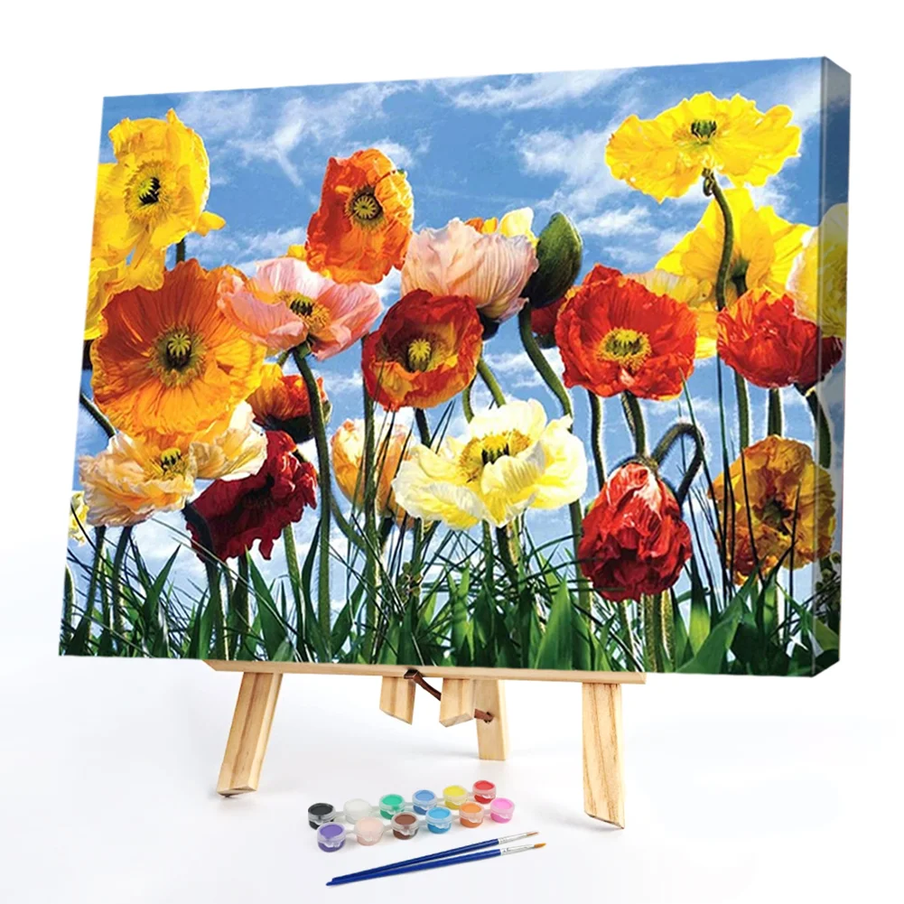Colorful Flowers - Paint By Numbers(50*40CM)