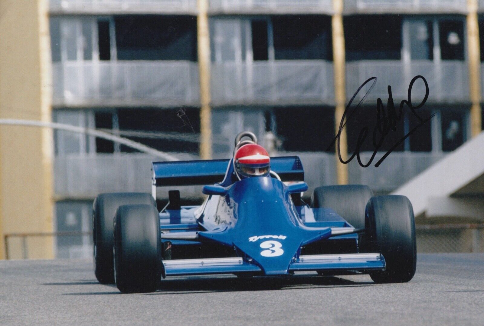 Eddie Cheever Hand Signed 12x8 Photo Poster painting F1 Autograph Tyrrell Racing