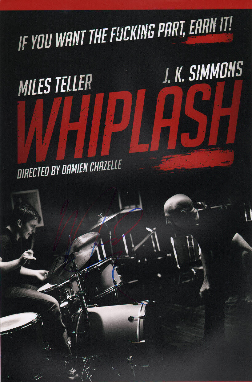 ~~ MILES TELLER Authentic Hand-Signed WHIPLASH