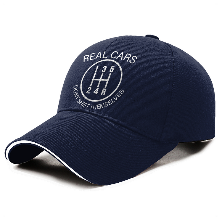 Real Cars Do Not Shift Themselves, Auto Racing Baseball Cap