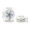 Foldable Air Cooler Wireless Fan Personal Fan for Home (white rechargeable A)
