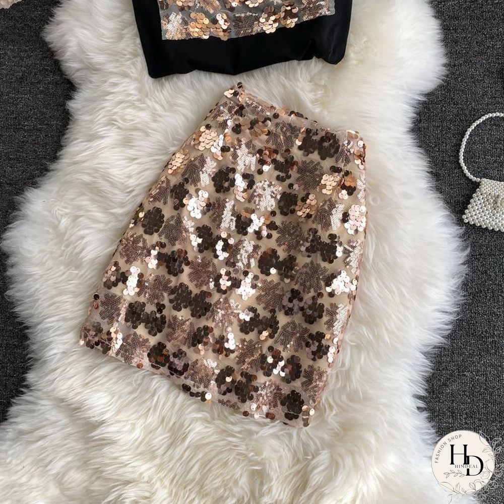 Fashion Sequins Two-Piece Set P11687