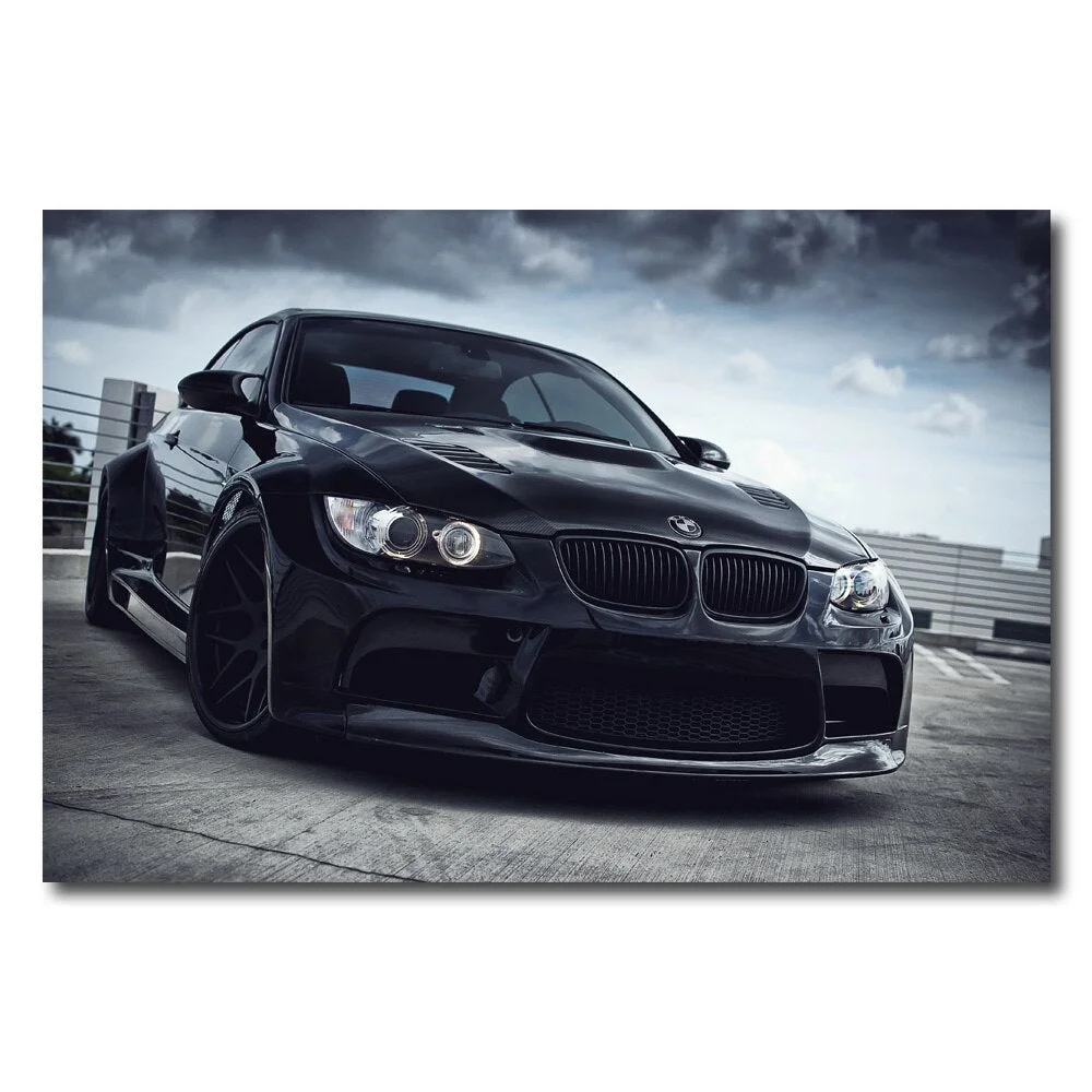 Super Sport Car Wallpaper Canvas Poster Wall Art Pictures Painting Wall Art for Living Room Home Decor (No Frame)