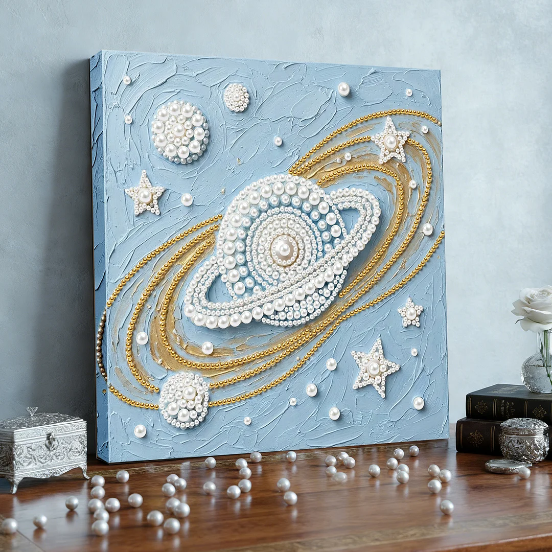 Starry Sky - DIY Pearl Diamond Art Kit With Frame 25*25cm