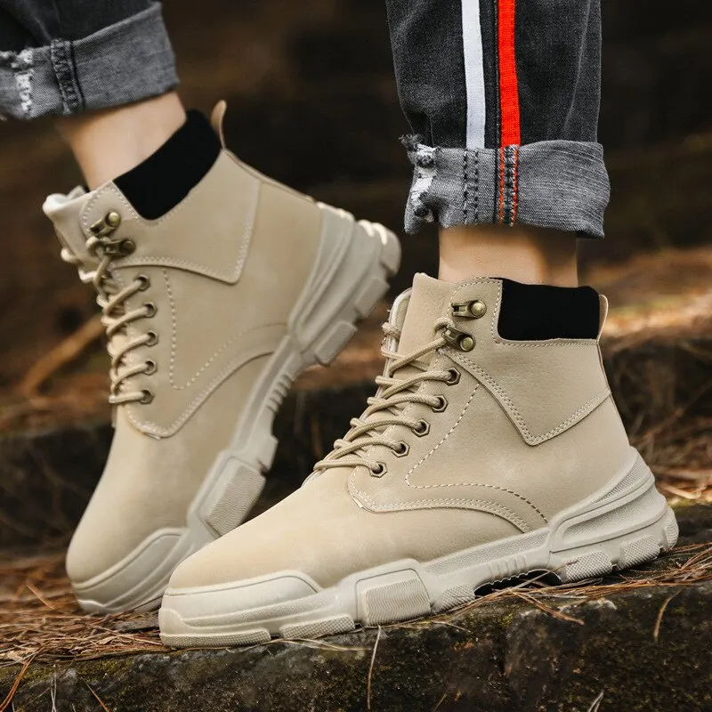 2021 New Fashion Men Boots  Shoes Male Shoes Man Outdoor Comfy Classic Men Casual Boots