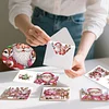 6PCS DIY Diamond Art Greeting Cards Santa Claus Congratulations Cards & Gift