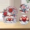 DIY Rose Gnome Acrylic Diamond Painting Single-Sided Desktop Ornaments