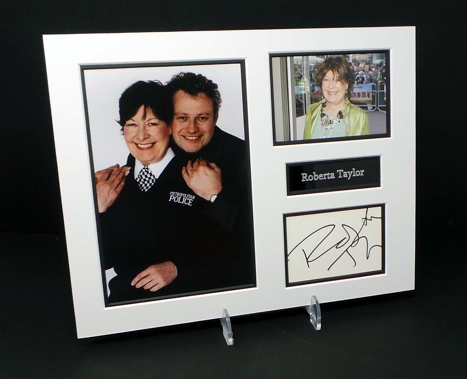 Roberta TAYLOR Signed Mounted Photo Poster painting Display AFTAL RD COA Insp Gina GOLD The Bill