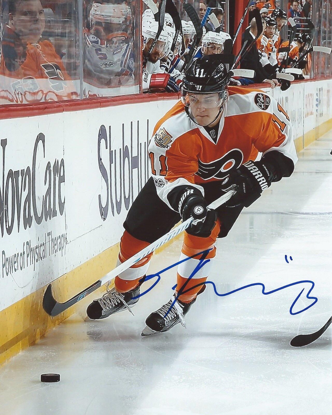 Travis Konecny Signed 8x10 Photo Poster painting Philadelphia Flyers Autographed COA