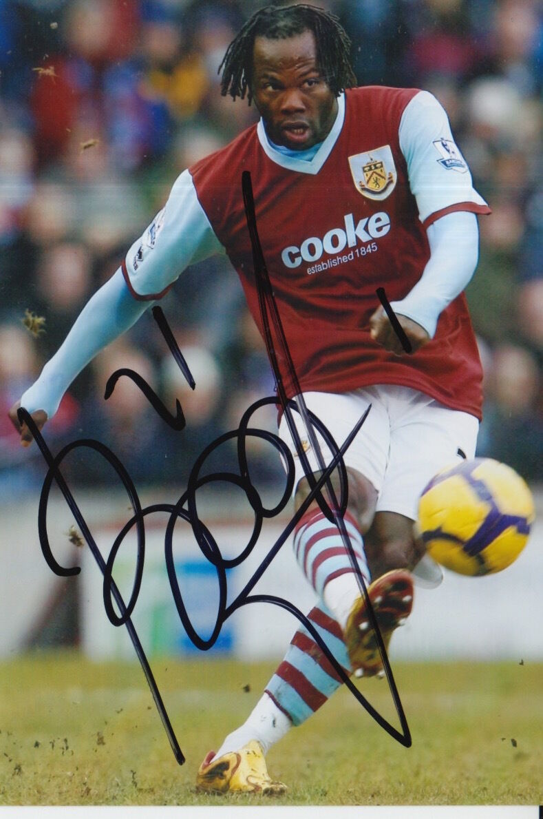 BURNLEY HAND SIGNED ANDRE BIKEY 6X4 Photo Poster painting 6.