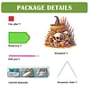 (US Local)Acrylic Skull Haystack   DIY Hanging Diamond Art Kits Wall Door Decoration