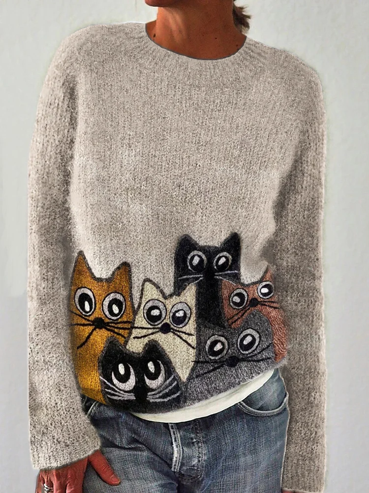 Adorable Cat Sweater to Match Fish's Mossery Sketchbook Cover
