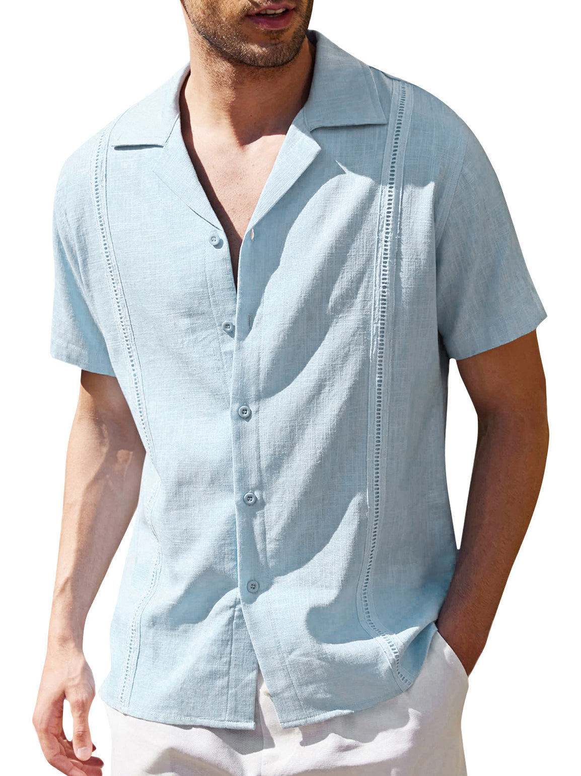 Men's Plain Basic Short Sleeve Shirt - Flawed PLUSCLOTHESMAN