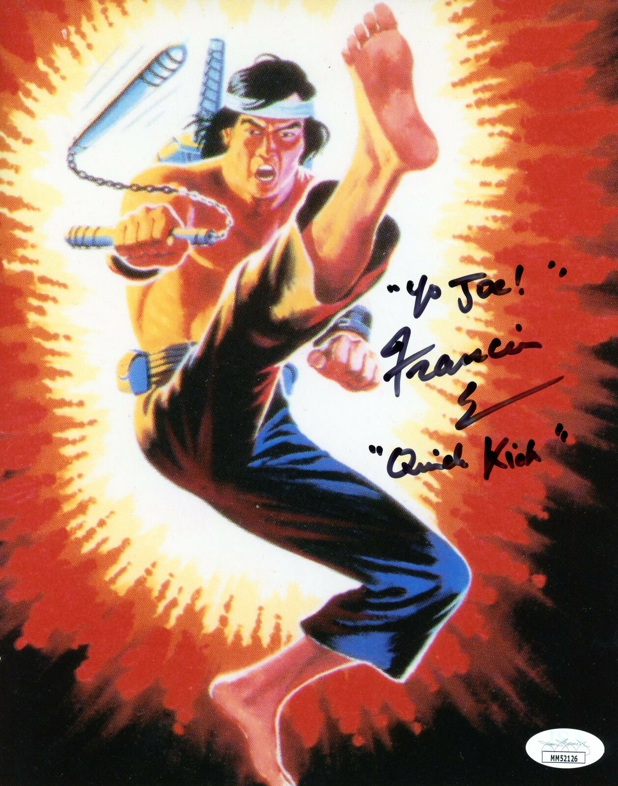 Francois Chau GI Joe 8x10 Photo Poster painting Signed Autographed JSA Certified COA Auto