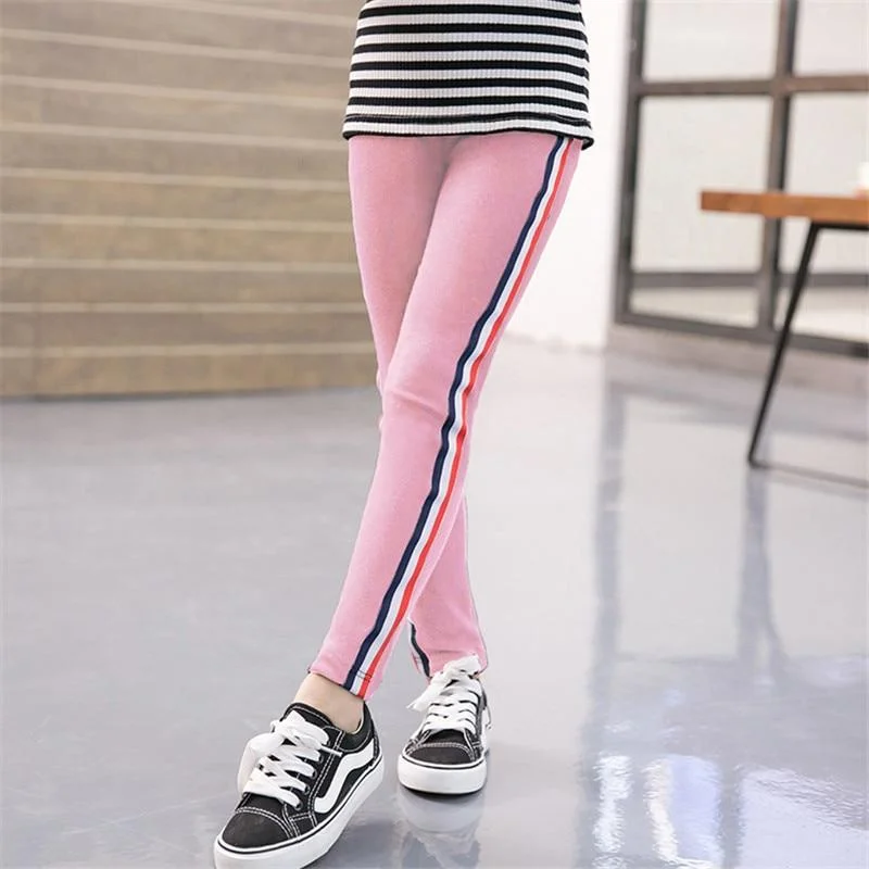 Elastic Leggings for Girls Pants Cotton Skinny Girl Pencil Pants Spring Autumn Stretch Leggings Girls Trousers Kids Sport Pants